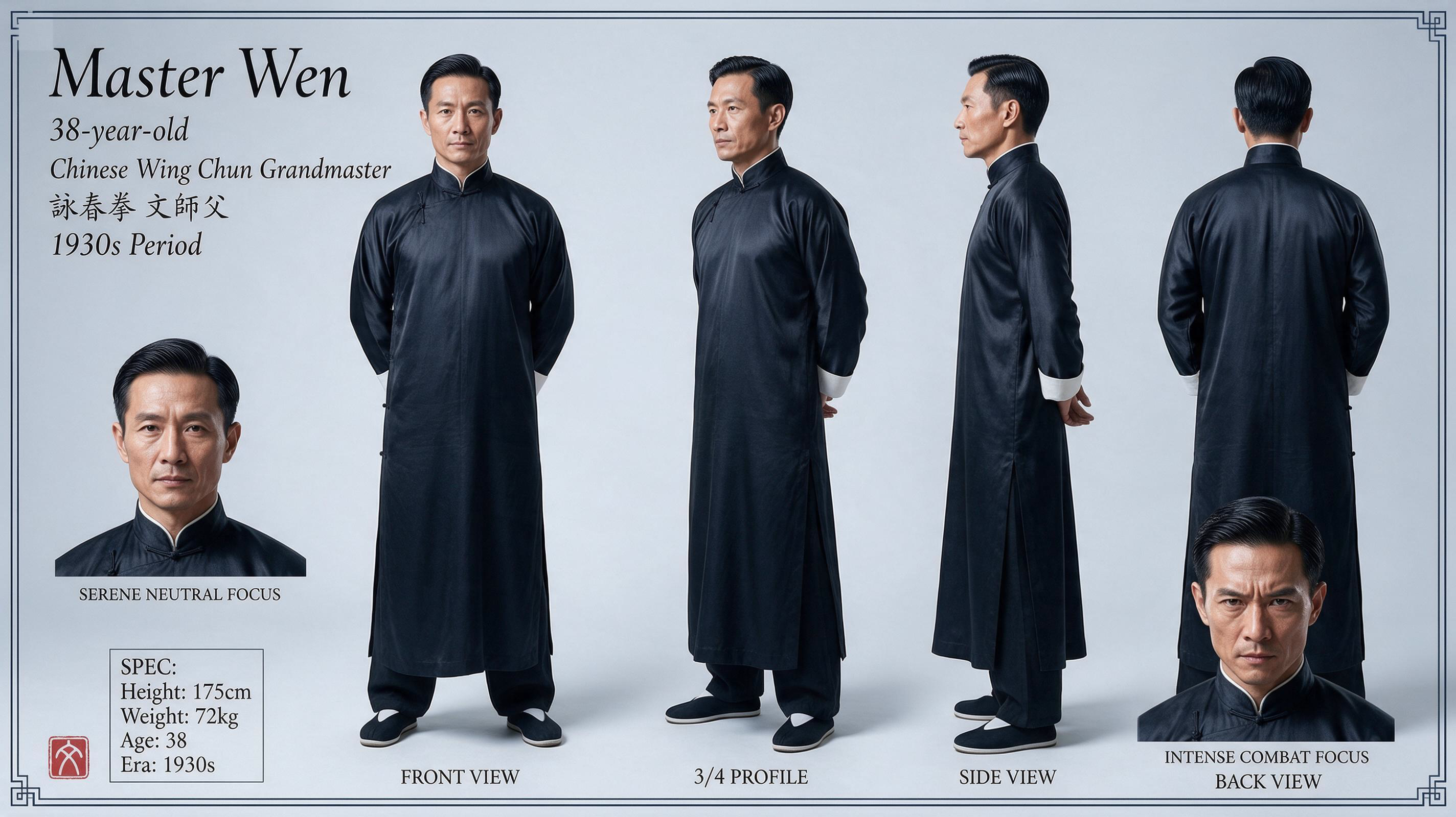 Master Wen Turnaround Model Sheet